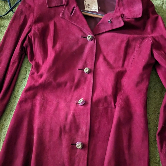 Women's Suede Dress - Picture 3 of 4